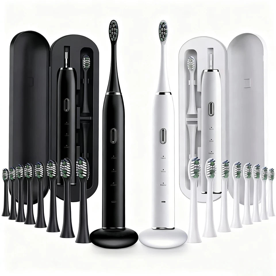 Compatible with Oral B Ultra Electric Toothbrush 3D Rotation Rechargeable Teeth Brush Pressure Sensor 8 Brushing Modes 2 Min Tim