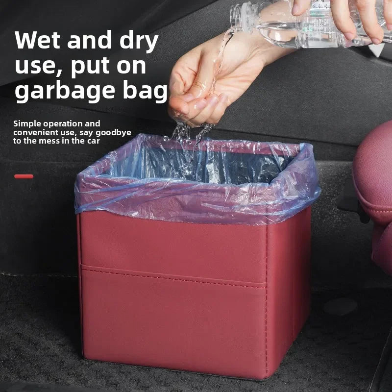 Suitable for ZEEKR 007gt 7X zeekr 001 009 Zeekr 9x mix car trash can and folding storage box for car interior