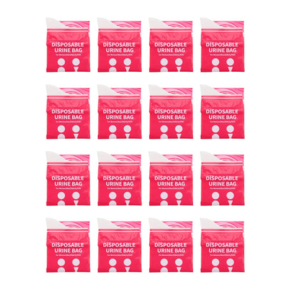 16Pcs Disposable Urine Bags Unisex 900CC Portable Emergency Camping Toilet Urinal Pee Bags for Men Women Kids Car Travel Hiking