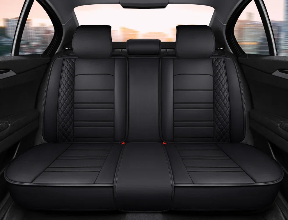 Full Coverage Pu Leather Car Seat Covers for MITSUBISHI Outlander ASX Eclipse Lancer Pajero Sport Zinger Galant Car Accessories