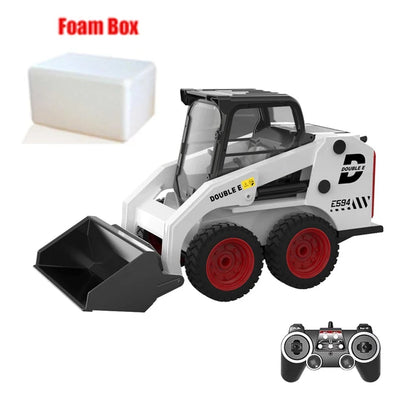 RC Excavator Double E E594 1:14 2.4G Remote Control Truck Slip Loader Digging Bucket 360 Rotation High Low Speed Engineer Toy