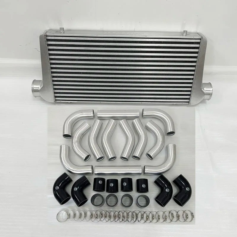 Front Mount intercooler Universal Turbo Intercooler 600x300x65 3.0" Intercooler Pipe Aluminium Pipe Tube Hose Kit
