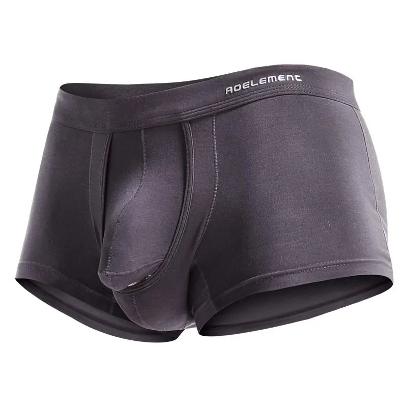 4PCS bullet  underwear men's scrotum venous bottom ice silk pouch varicocele men's boxer shorts