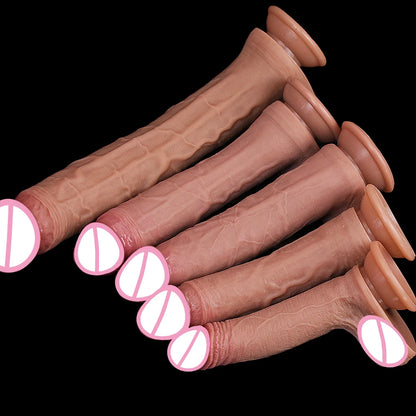 Cheap 5 Sizes Silicone Big Dildo Realistic Skin Feel Fake Penis Soft Small Cock Woman Man Masturbation Suction Cup Anal Sex Toys