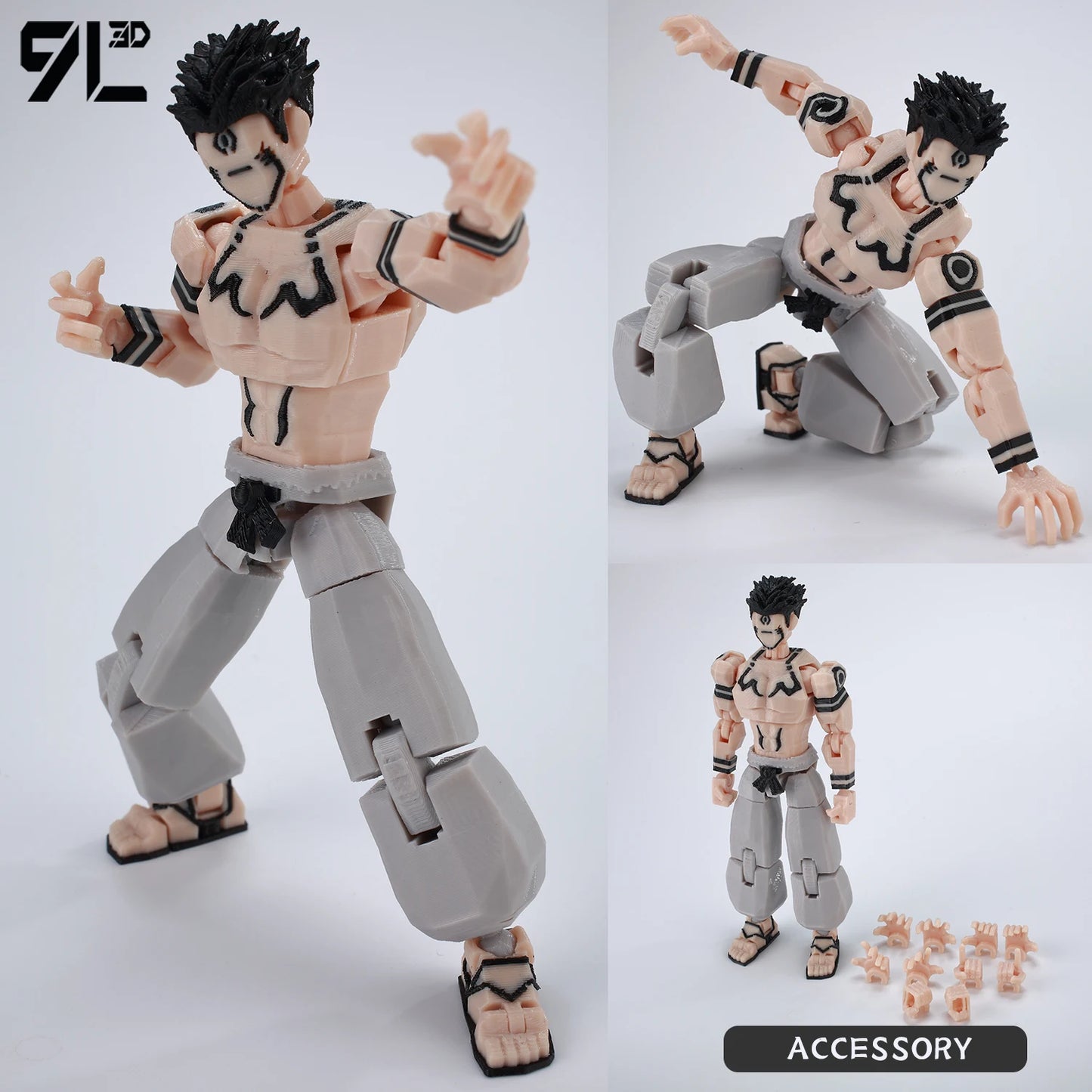 9L 3D Printed Anime Jujutsu Kaisen Sukuna Lucky13 Dummy 13 Movable Shapeshift T13 Action Figures Mannequin Toys for Collectors