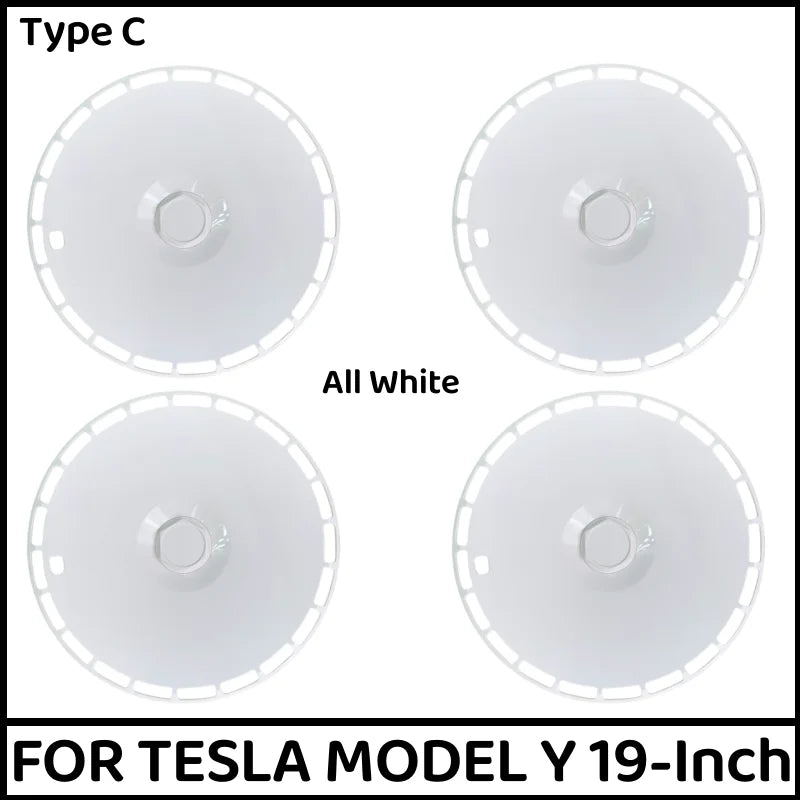 4PCS 19 Inch Wheel Cap Hight Performance Replacement Hub Cap Full Rim Cover Wheel Hubcap For Tesla Model Y 2020-2023 Accessories