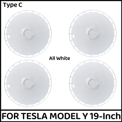 4PCS 19 Inch Wheel Cap Hight Performance Replacement Hub Cap Full Rim Cover Wheel Hubcap For Tesla Model Y 2020-2023 Accessories