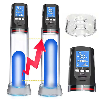 Electric Penis Pump for Man Automatic Vacuum Sucking Vibrator Enlarge IPX7 Waterproof 5 Suction 6 Training Modes Adult Sex Toys