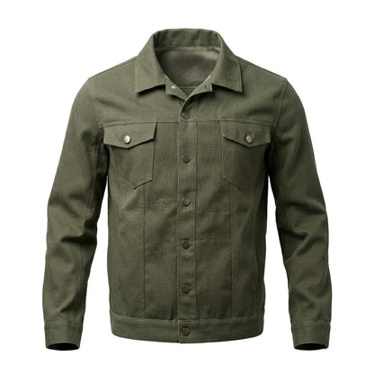 Men's New Denim Jacket Workwear Street Comfortable Denim Jacket Multi-pocket Design Denim Menswear Top Coat