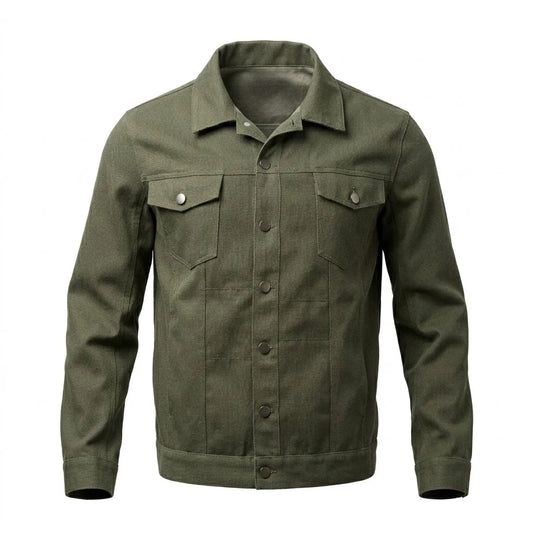 Men's New Denim Jacket Workwear Street Comfortable Denim Jacket Multi-pocket Design Denim Menswear Top Coat