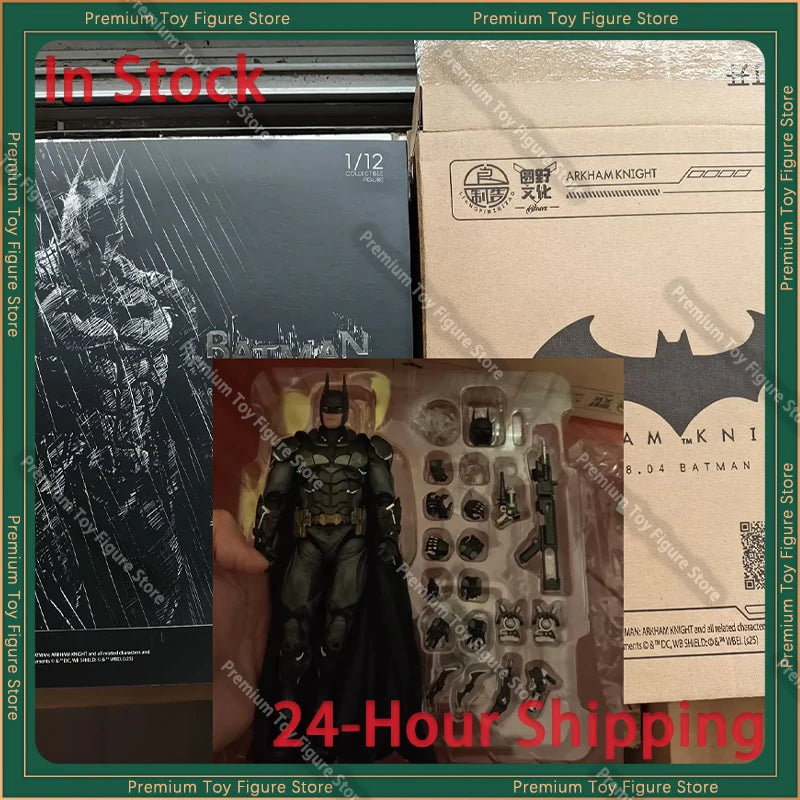 In Stock Lpzz 1/12 Batman Action Figure LIANGPINZHIZAO Batman: Arkham Knight Movable Model Toys Collectible Figures Gifts