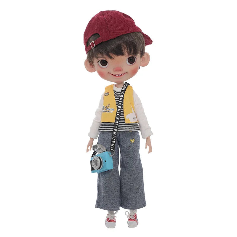 BJD Doll Jief 1/6 Ruth MA Body Naughty Child Anime Doll The Breeze Raises The Corners Of Mouth Resin Toys Movable Joint Doll