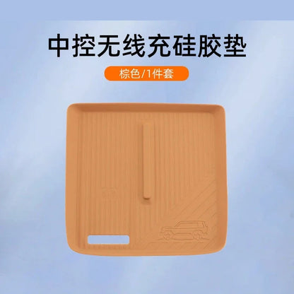 For Chery ICAR V27 2026 Silicone Cup Holder Mat Wireless Charging Anti Slip Pad Tailgate Storage Box Interior Accessories Kit