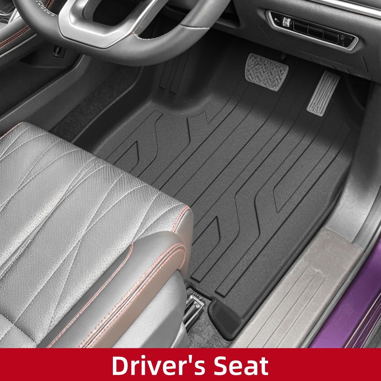 Right Drive for Foton Tunland V9 2026 2025 Car Floor Mats Truck Bed Mat Liner Trunk Bed Liner TPE 3D Foot Mat Waterproof BLACK