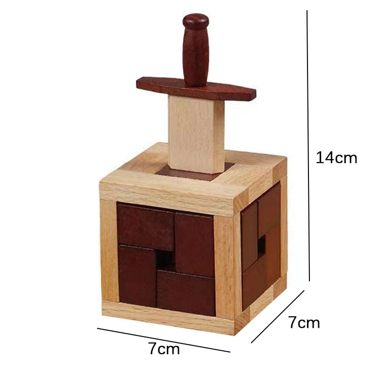 High Difficulty Level Sword Puzzle Box Brain Teaser Puzzles For Adults Teens IQ Challenge Logic Thinking Games Novelty Gifts