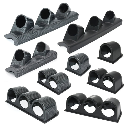 52MM Car Gauge Pod Black Single & Dual & Triple Hole Gauge Holder Racing Car Left Right Drive Bracket for 2 inch Meter Universal