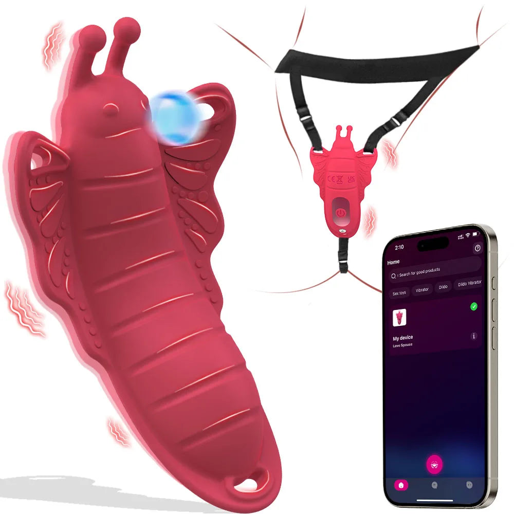 Sexy Adult Female Wearable Panty Vibrator Masturbation Tool Couple Vibrator Stimulator Vagina Vibrating Penis Ring Sex Toys