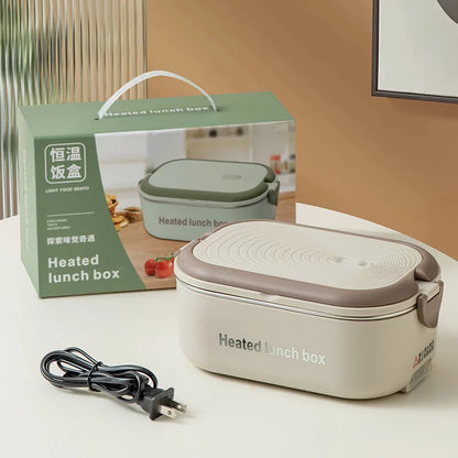 New 304 Stainless Steel Electric Lunch Box Portable Water-free Electric Lunch Box 220V Constant Temperature Heating Lunch Box
