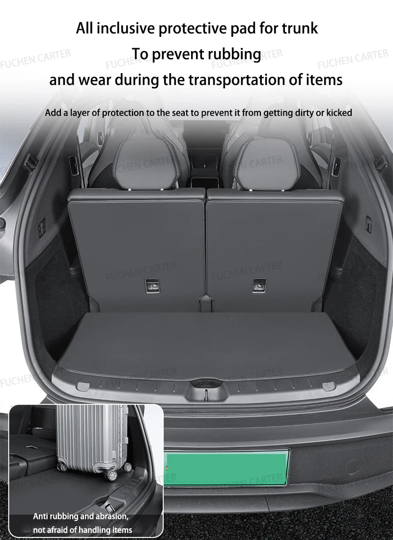 For Tesla NEW ModelYL2026 Leather Front Rear Door Sill Protector Threshold Strip Anti-kick Guard Panel Waterproof Pad Accessorie