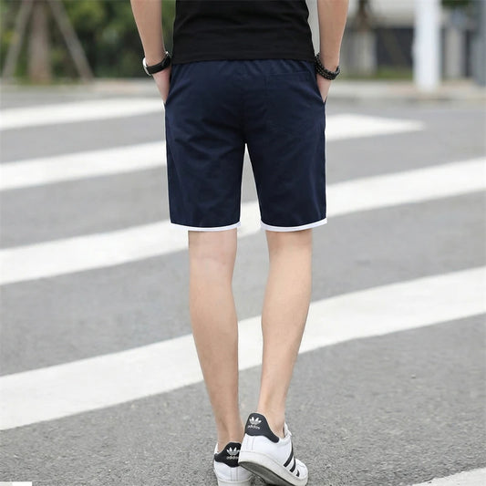 Brand Cotton Work Shorts Man Summer Casual Shorts Men's Basic Short Men's Korean Slim Cotton Versatile Fashion Mens Beach Pants
