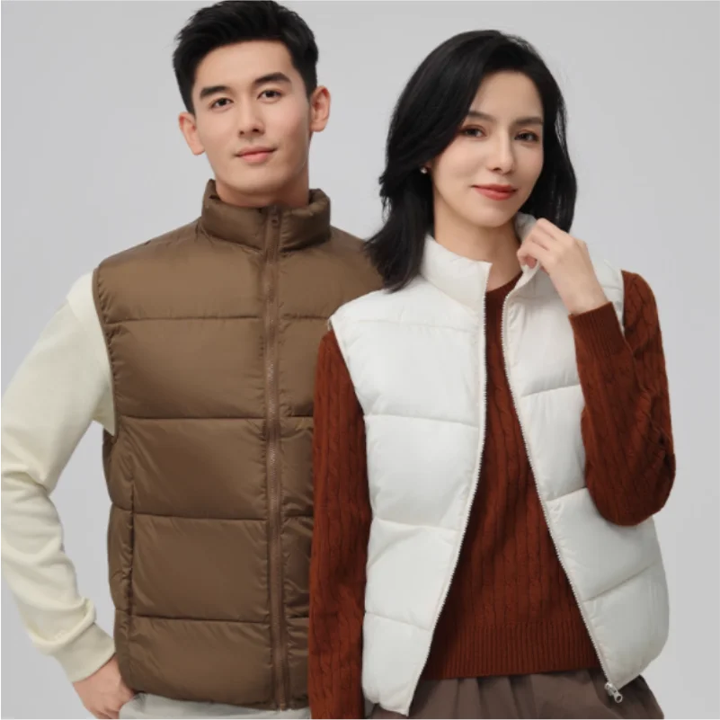 Men Jacket Sleeveless Vests Winter Jackets Man Casual Coats Men's Top Vest Cotton Thicken Waistcoat Unisex Work Group Uniform