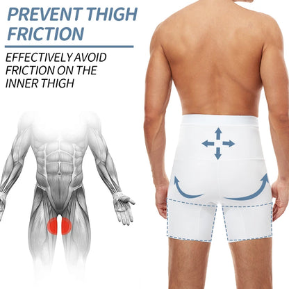 Men Body Shaper Tummy Control Compression Shorts Belly Slimming Shapewear Abdomen Reducer Panties Fitness Boxer Pants Underwear