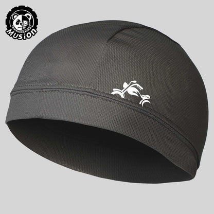 Musion Under Helmet Beanie Cap  Vented Sweat Absorbent Moisture Wicking for Men Cycling Motorcycle Riders