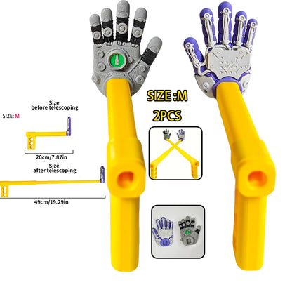 Three Sizes 3D Printed Retractable Hand Toy Telescopic Game Toy Funny Interactive Props Cosplay for Party Favors