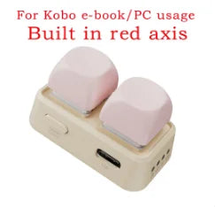 New Keypad Dual Button E-book Page Turner For Tablet Mobile Phone Blue Tooth Remote Control Swipe Short Videos For Android/IOS