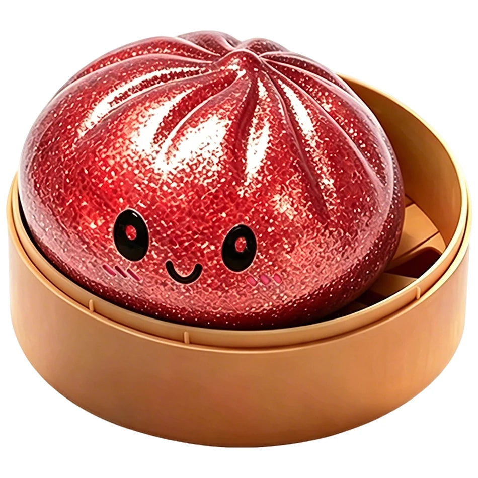 2026Glitter Dumpling Glitter Dumpling Squishy with Box Dumplings Sensory Squeeze Toy for Stress Relief