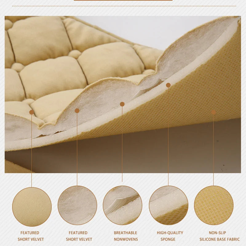 SEAMETAL Winter Car Seat Cover Soft Warm Car Seat Cushion Universal Plush Interior Protector Mat Auto Seats Cover Accessories
