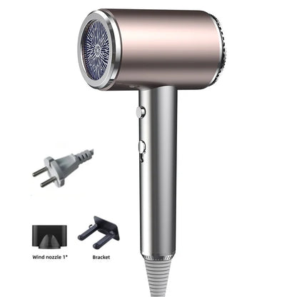 New Quick Drying Hair Dryer With Low Radiation Negative Ion Ultra Quiet Black Technology Hair Care Hair Dryer Gift Box Packaging