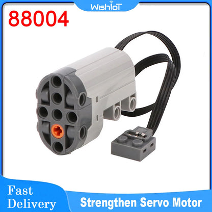 88004 Servo Steering Motor MOC Building Block Bricks Power Up Compatible with Legoeds Technical Parts Assembled Car Toys