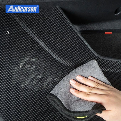 For BYD Sealion 7 EV 2025 Door Anti Kick Pad Protection Stickers Carbon Fiber Inner Side Edge Film Car Accessories Gift 4 Piece