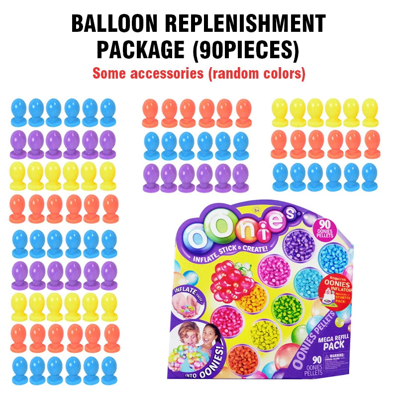 DIY Fun Balloon Inflator Creative Handicraft Inflating Machine Assembled Bobo Sticky Toys Anti-stress Game Children Gift