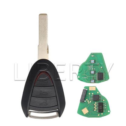 Liberty Smart Car Remote Key Fob For Porsche Carrera Cayman 911 987 996 997 Boxster S 2S 4S Turbo Targa 315/433MHz ID 46CHIP