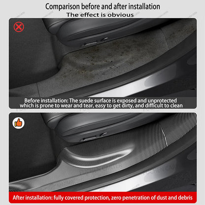 2 4 6 8 Pcs For Tesla New Model YL 2026 TPE Front Rear Door Sill Protector Threshold Strip Anti-kick Guard Panel Waterproof Pad