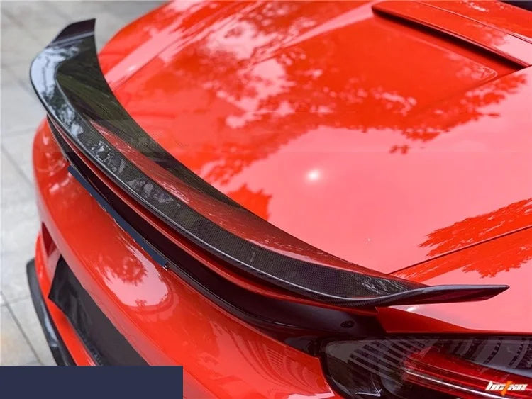 For Porsche 718 16-21 Modified Carbon fiber Rear Spoiler Tail Wing Body kit Car Accessories