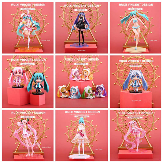 Anime Figure Hatsune Miku Model Statue Doll Beautiful Girl Sailor Moon Rem Asuna Cosplay Merchandise Collectible Gift For Fans