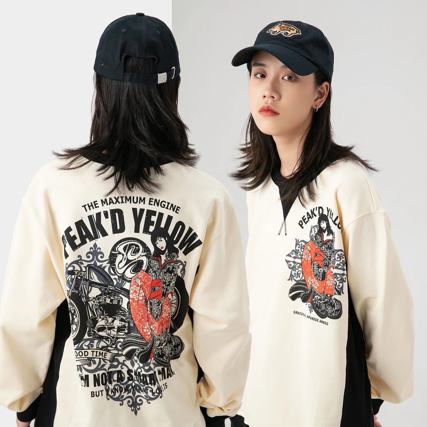 Monkey Store Autumn Winter Hoodie Unisex Casual Print round Neck Sweatshirt Warm Comfortable Cotton Long Sleeve Youth Fashion
