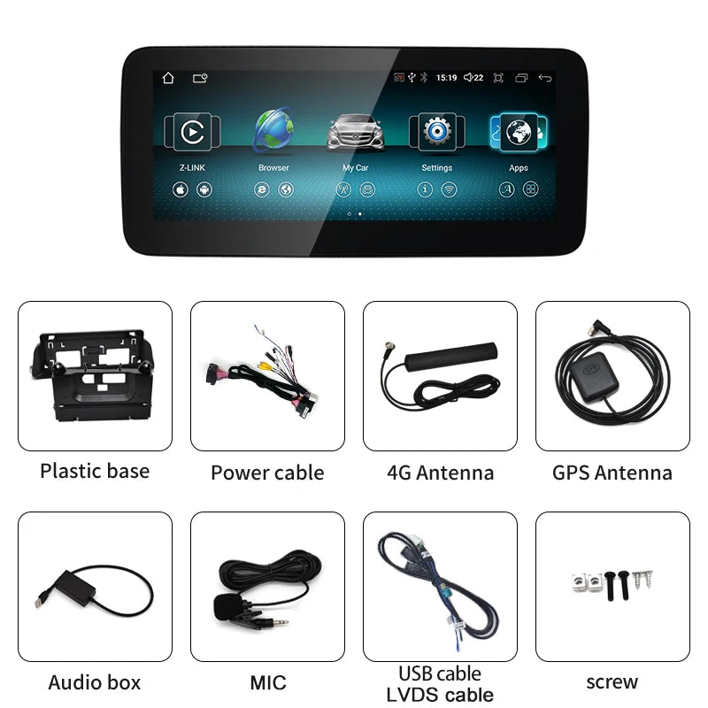 STWEINew Car Multimedia Wireless Android AUTO CarPlay 10.25 12.3inch Screen For Mercedes Benz V Class W447 V250 V260 V350 Screen