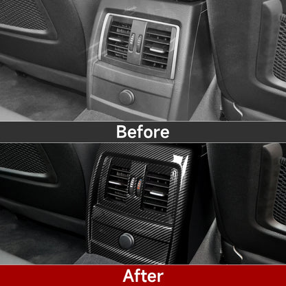 Car Center Console Dashboard Gear Shifter Panel For BMW F30 F31 F34 3GT F32 F33 F36 Trim Accessories, Carbon Fiber ABS Sticker