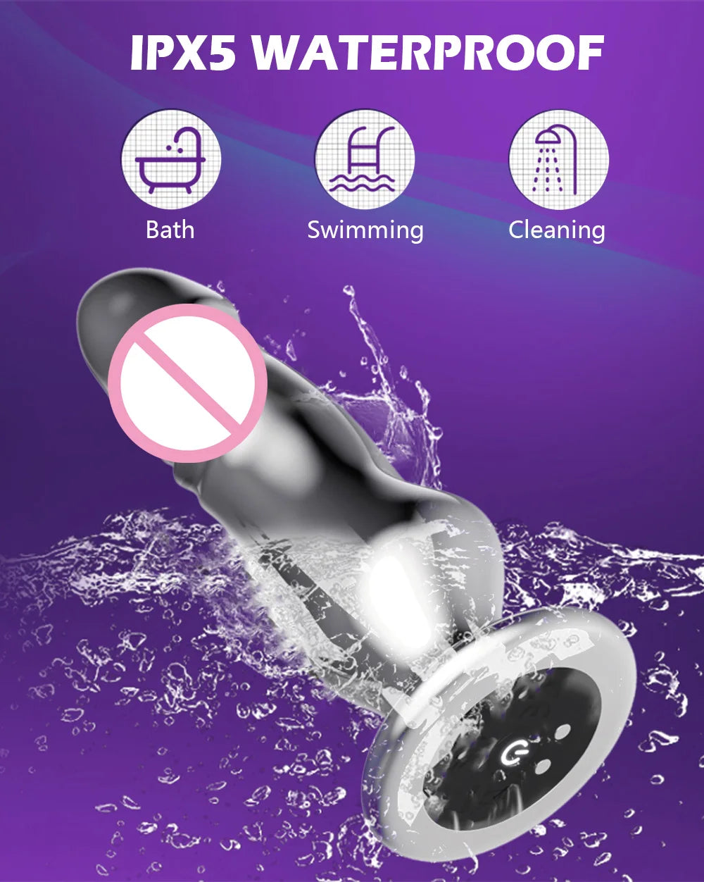 Dildo Sex Toys Penetration Vibrator Metal Anal Plugs Stainless Steel Butt Plug Remote Control Vibration Penis Sexy Adult Female