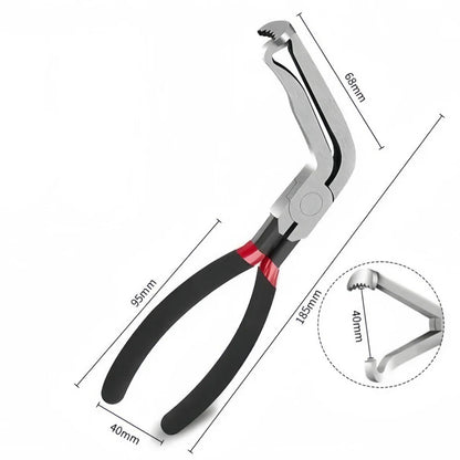 3PCS 8" 60-Degree Electrical Disconnect Pliers For Automotive Connectors Sensors - Angled Wire Plug Removal Tool Auto CAR