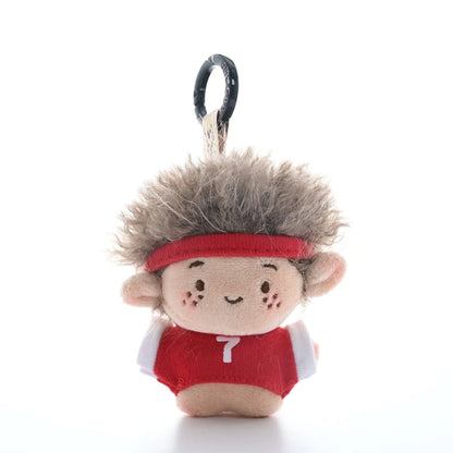 Pop Soccer Star Figure Keychains Kawaii Soccer Figure Keychain Photo Props Accessories Bag Charms Pendant Keychains Fans Gifts