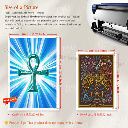 Yu-Gi-Oh! Canvas Pictures Painting Anime Figures Home Decoration Prints Poster For Living Room Frameless Wall Artwork Mural
