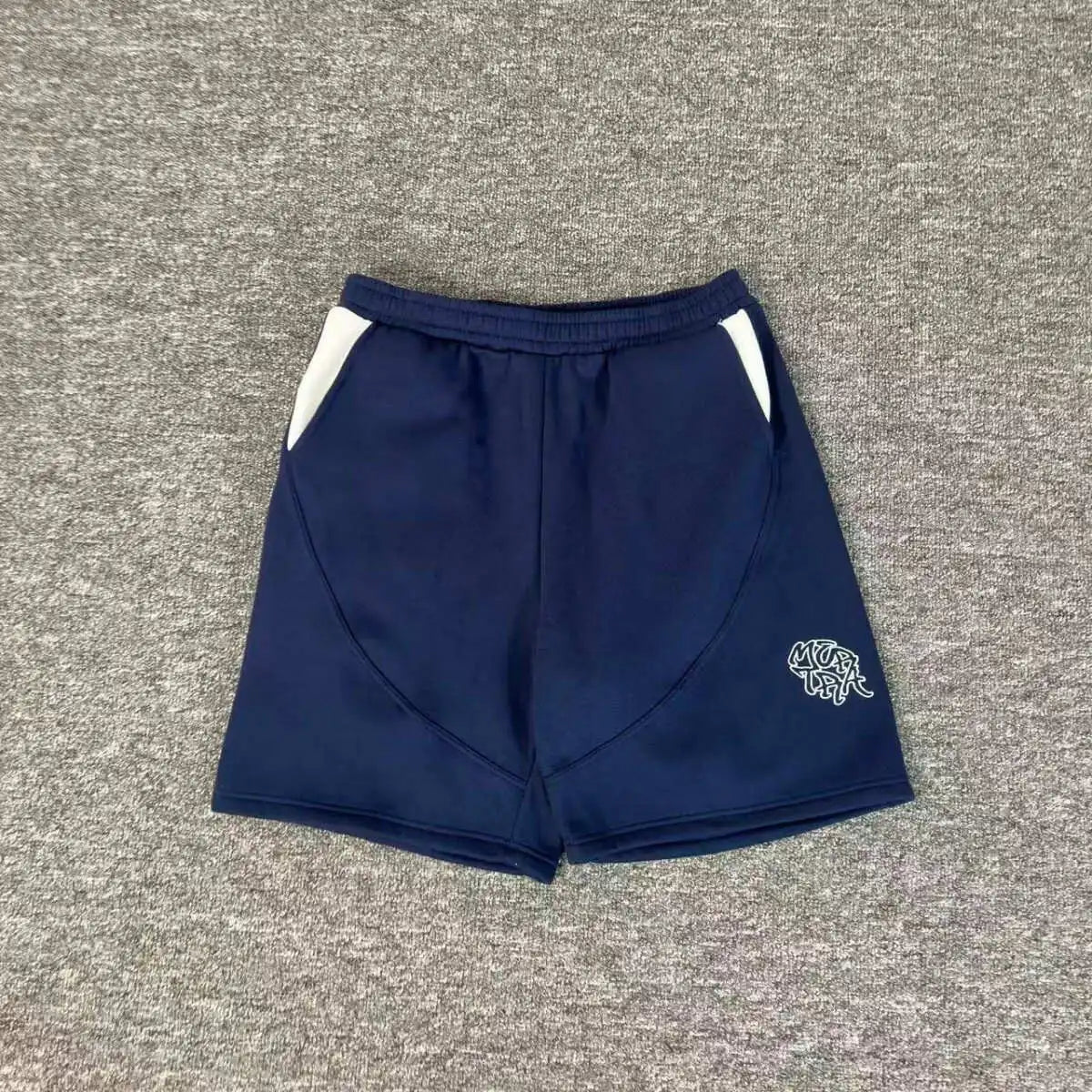 Mertra embroidery letters high street loose hip-hop street shorts men and women padded casual pants five-pocket pants summer