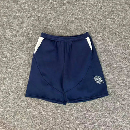 Mertra embroidery letters high street loose hip-hop street shorts men and women padded casual pants five-pocket pants summer
