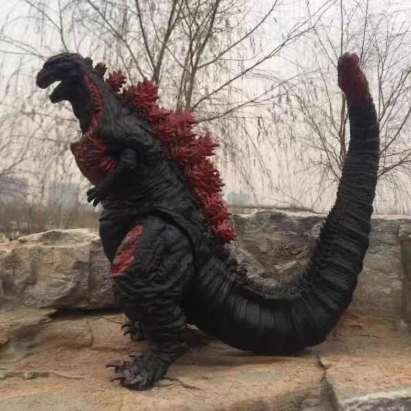 24cm Godzilla King of Monsters Runaway Mechanical Red lotus Planet Godzilla Action Figure Collection Model Toy Kid Birthday Gift