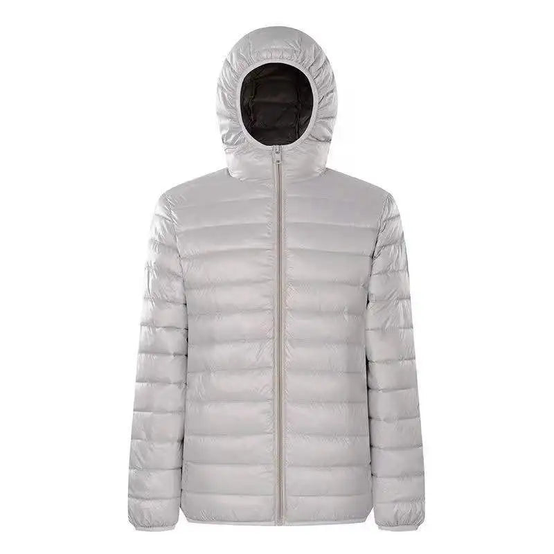 Down Jacket Men's 2024 New 90% White Duck Down Super Light Down Jacket Men's Lightweight Thermal Coat Hooded Feather Coat